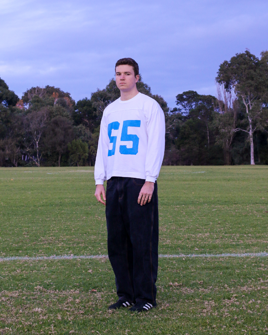 THICK - 65 JERSEY LONG SLEEVE  -WHITE