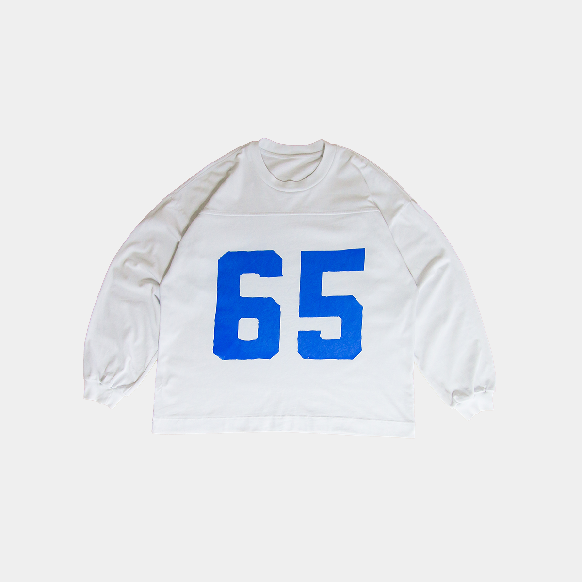 THICK - 65 JERSEY LONG SLEEVE  -WHITE